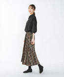 フトプリーツ チェックフレア スカート C-FORT POINT