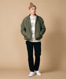 リバーシブル ナイロン ボア フリース ジャケット BLUE STANDARD ブルースタンダード