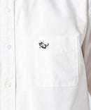 リラックスフィット アニマル胸ワンポイント オックスシャツ 犬 猫 ユニセックス BLUE STANDARD ブルースタンダード