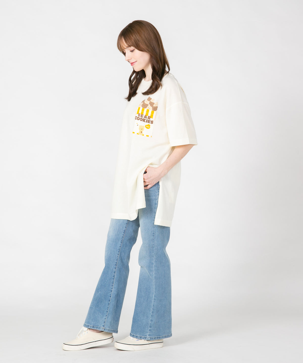 tシャツ 「LIVERY/ライブリー」　はちみつ大好きクマロンT　アニマルシリーズ レディース セール】【LIVERY/ライブリー】 はちみつ大好きクマロンT