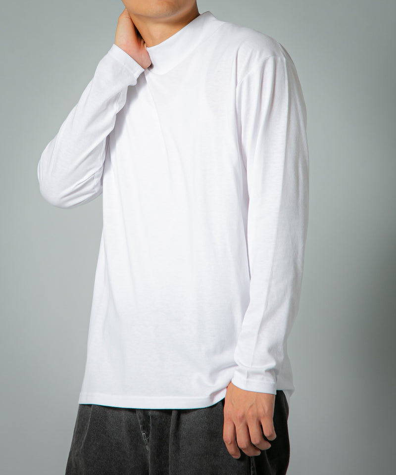 ZERO STAIN ハイ ネック ロンT 汗染みの目立たない Tシャツ  撥水 防汚 UVカット 紫外線対策