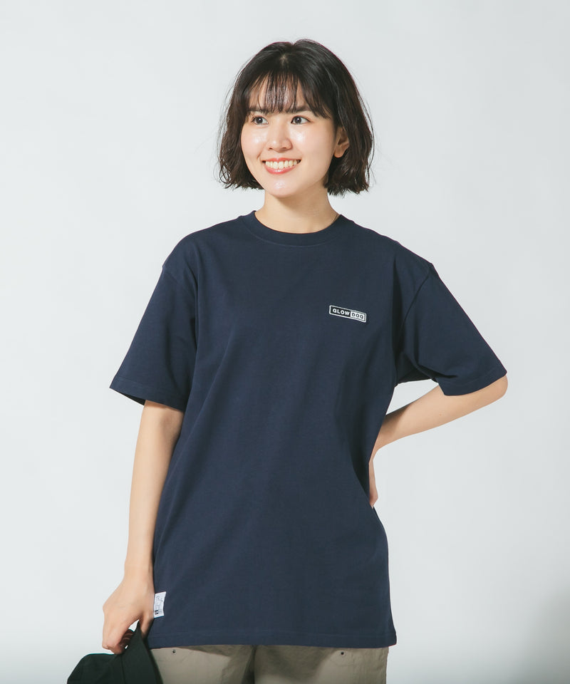 【web限定】ロゴ ワンポイント刺繍 Tシャツ GLOW DOG