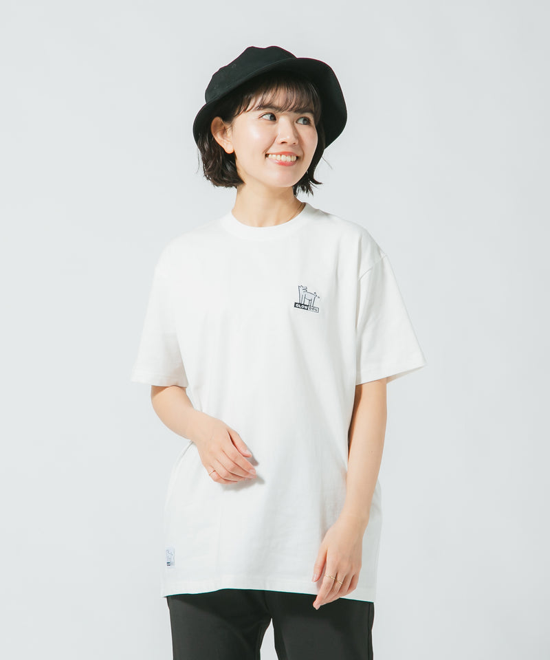 【web限定】DOGロゴ ワンポイント刺繍 Tシャツ GLOW DOG