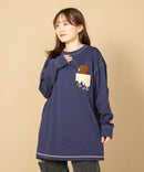 はちみつ 大好き クマ ロンT Tシャツ レディース un LIVERY ライブリー