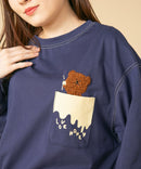 はちみつ 大好き クマ ロンT Tシャツ レディース un LIVERY ライブリー