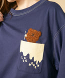 はちみつ 大好き クマ ロンT Tシャツ レディース un LIVERY ライブリー