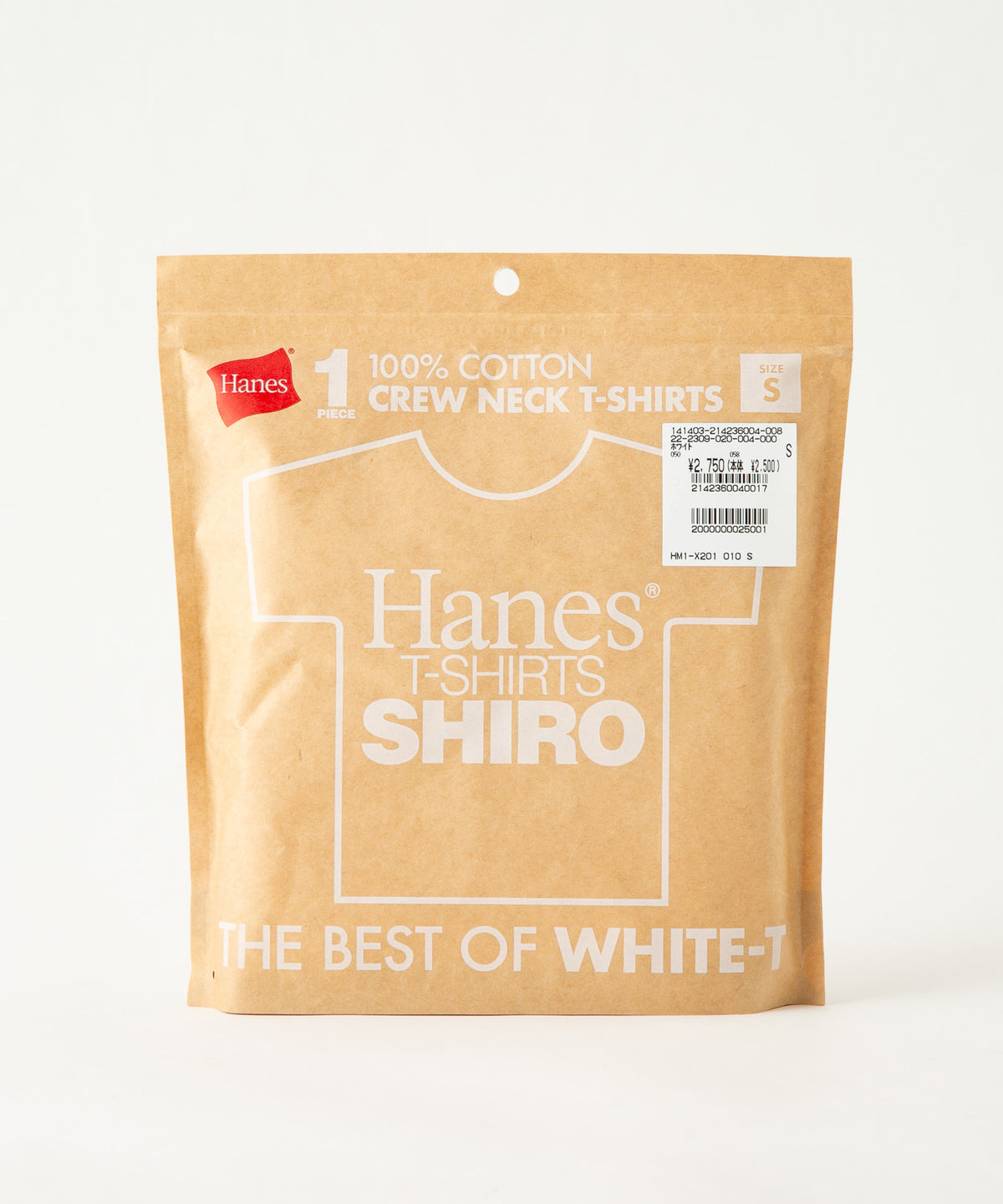 HANES/ヘインズ】【究極の白】 SHIRO クルーネックTシャツ ビッグ