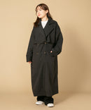 アレンジ カラー ロング トレンチコート C-FORT POINT キレイめ 大人 オシャレ