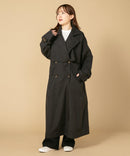 アレンジ カラー ロング トレンチコート C-FORT POINT キレイめ 大人 オシャレ