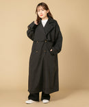 アレンジ カラー ロング トレンチコート C-FORT POINT キレイめ 大人 オシャレ