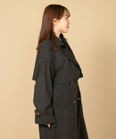 アレンジ カラー ロング トレンチコート C-FORT POINT キレイめ 大人 オシャレ