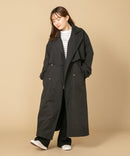 アレンジ カラー ロング トレンチコート C-FORT POINT キレイめ 大人 オシャレ