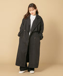 アレンジ カラー ロング トレンチコート C-FORT POINT キレイめ 大人 オシャレ