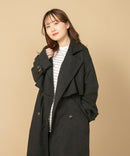 アレンジ カラー ロング トレンチコート C-FORT POINT キレイめ 大人 オシャレ