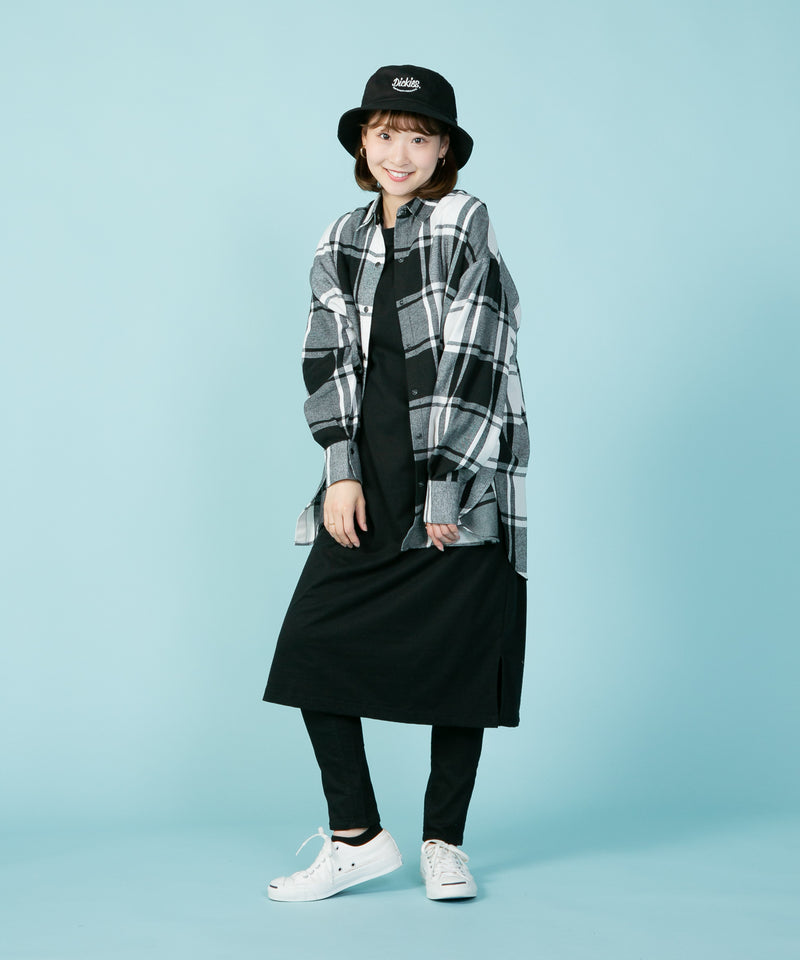 BIG チェック Tシャツ C-FORT POINT フォート ポイント レディース