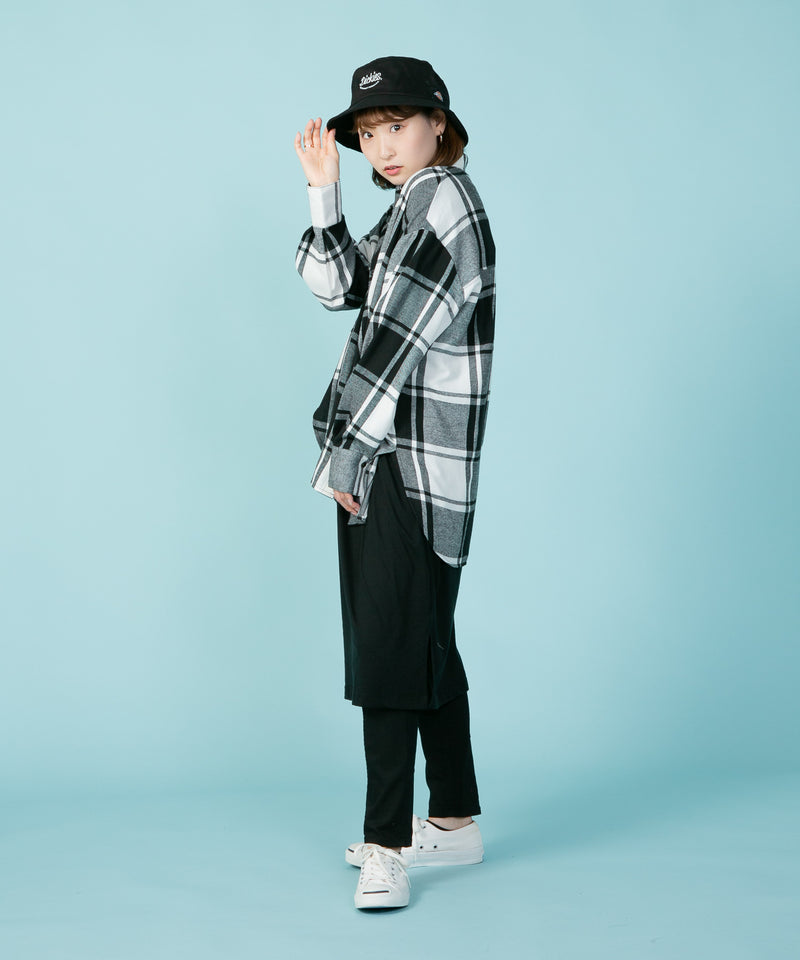 BIG チェック Tシャツ C-FORT POINT フォート ポイント レディース
