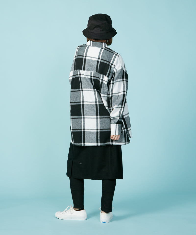 BIG チェック Tシャツ C-FORT POINT フォート ポイント レディース