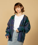 モヘアタッチ 柄 ニット カーディガン BHPC LADIES レディース BEVERLY HILLS POLO CLUB ビバリーヒルズポロクラブ