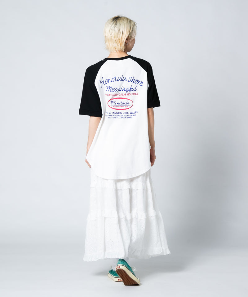 【UNDER WRAPS/アンダーラップス】ラウンドヘムラグランTシャツ zo