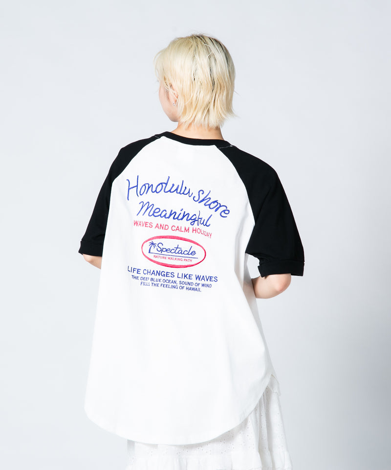 【UNDER WRAPS/アンダーラップス】ラウンドヘムラグランTシャツ zo