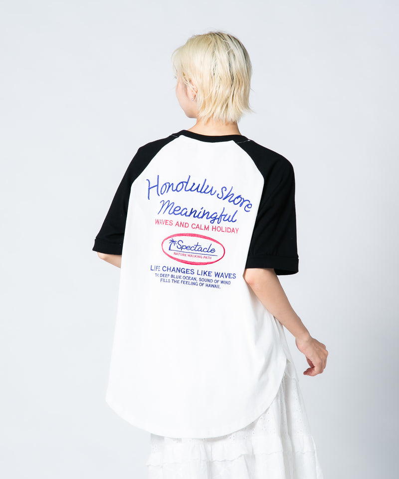 【UNDER WRAPS/アンダーラップス】ラウンドヘムラグランTシャツ zo