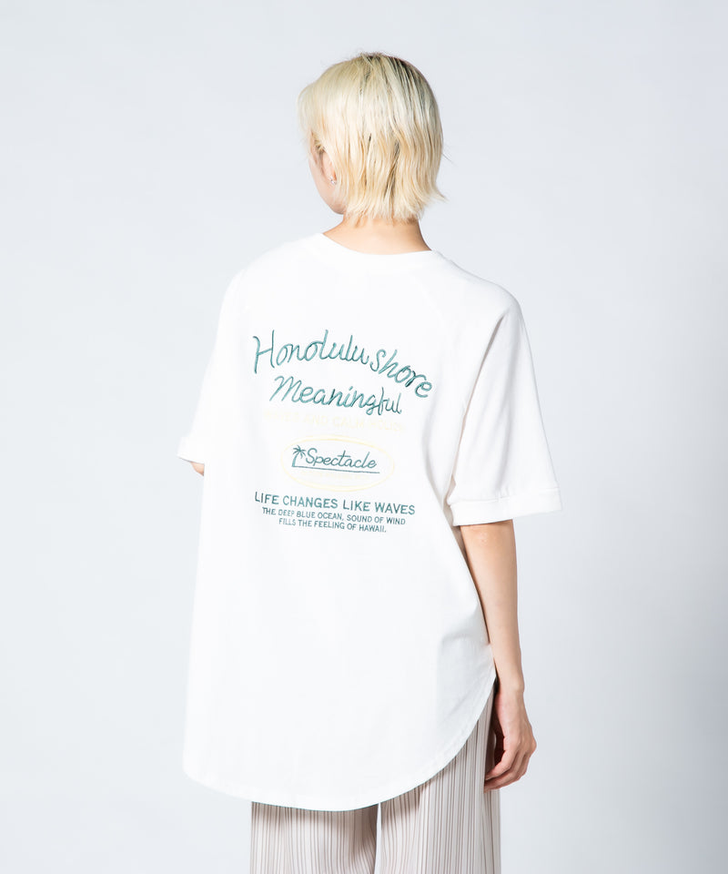 【UNDER WRAPS/アンダーラップス】ラウンドヘムラグランTシャツ zo