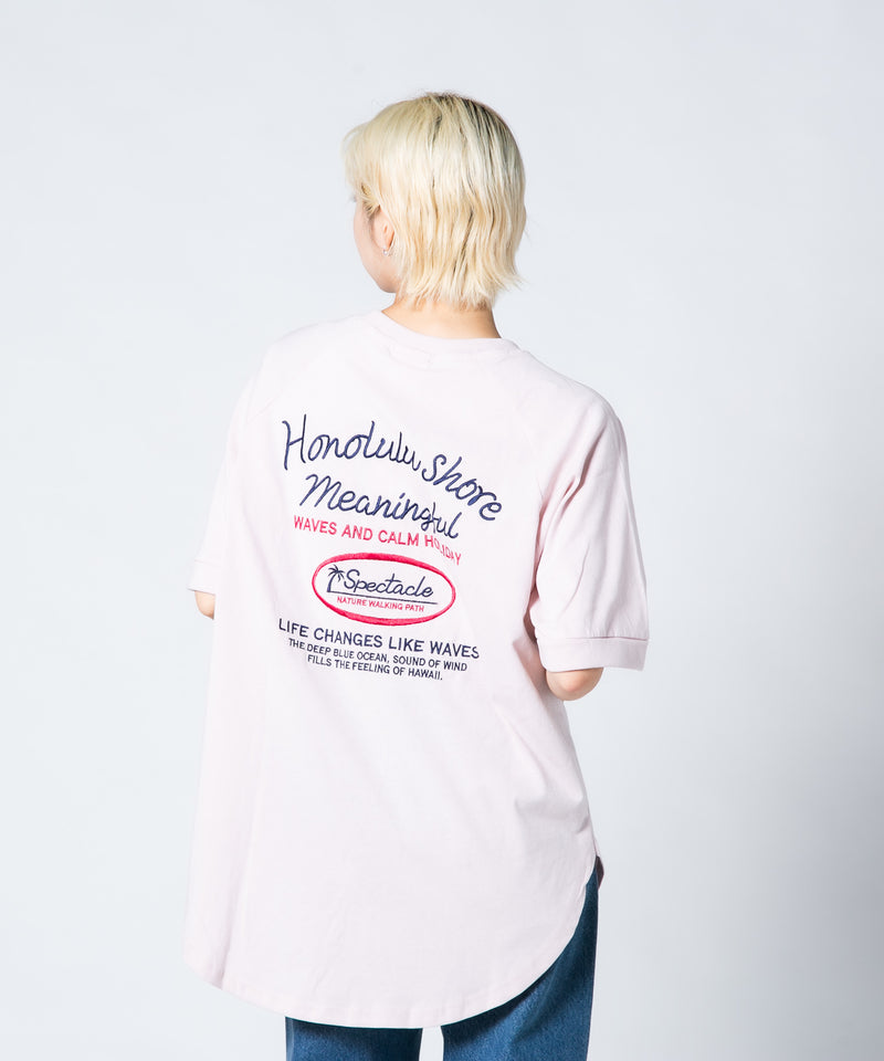 【UNDER WRAPS/アンダーラップス】ラウンドヘムラグランTシャツ zo