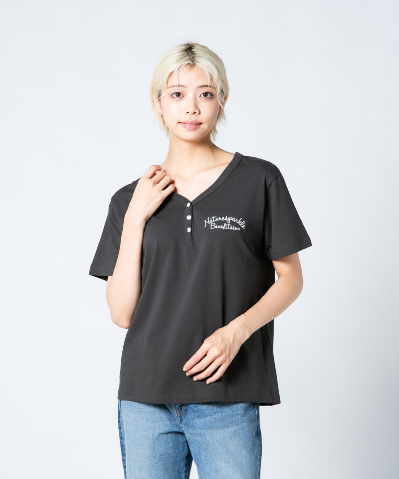 【UNDER WRAPS/アンダーラップス】ヘンリーネックTシャツ zo