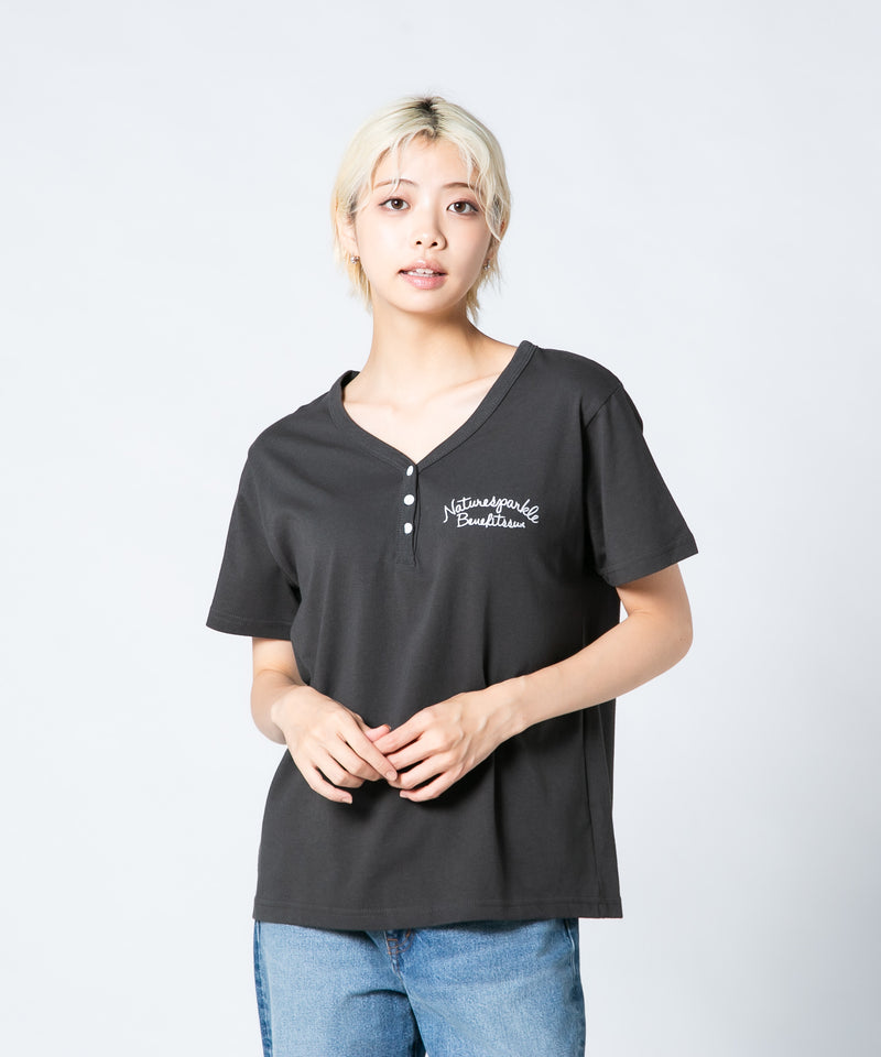 【UNDER WRAPS/アンダーラップス】ヘンリーネックTシャツ zo