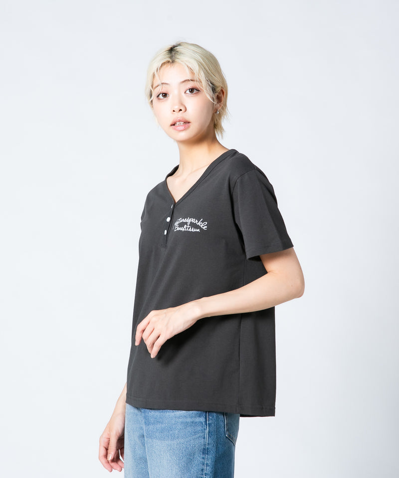 【UNDER WRAPS/アンダーラップス】ヘンリーネックTシャツ zo