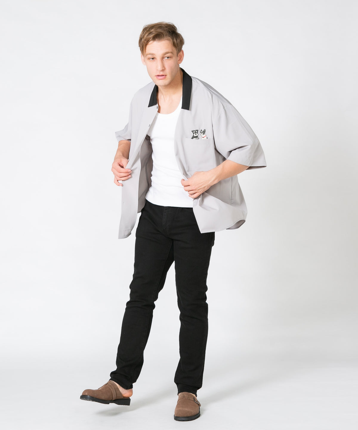 テニスウェア　海外　jerdog シャツ＆スコート　セットアップ　ブルー×柄 テニスウェア海外jerdog シャツ＆スコートセットアップブルー×柄