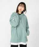 フェイクレイヤード 袖プリント ビッグシルエット 裏毛 フーディー プルオーバー パーカー KANGOL カンゴール