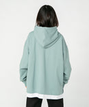 フェイクレイヤード 袖プリント ビッグシルエット 裏毛 フーディー プルオーバー パーカー KANGOL カンゴール