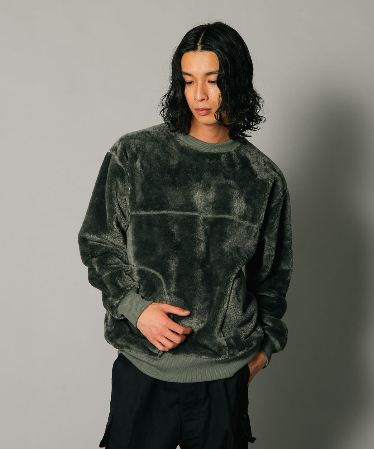 ボア ボンディング ビッグシルエット トレーナー スウェット JEMORGAN