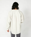 【BLUE STANDARD/ブルースタンダード】 フェイクスエード 無地 切り替えシャツ Tシャツ 2点セット zo