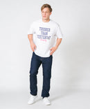 あしあと 肉球 もこもこ ビッグT 接触冷感 COOL BLUE STANDARD ❘ジーンズメイト公式オンラインショップ
