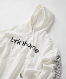 【brknhome/ブロークンホーム】袖 ボタニカル プリント プルオーバー パーカー un BRKNHOME ブロークンホーム ホワイト ❘ジーンズメイト公式オンラインショップ