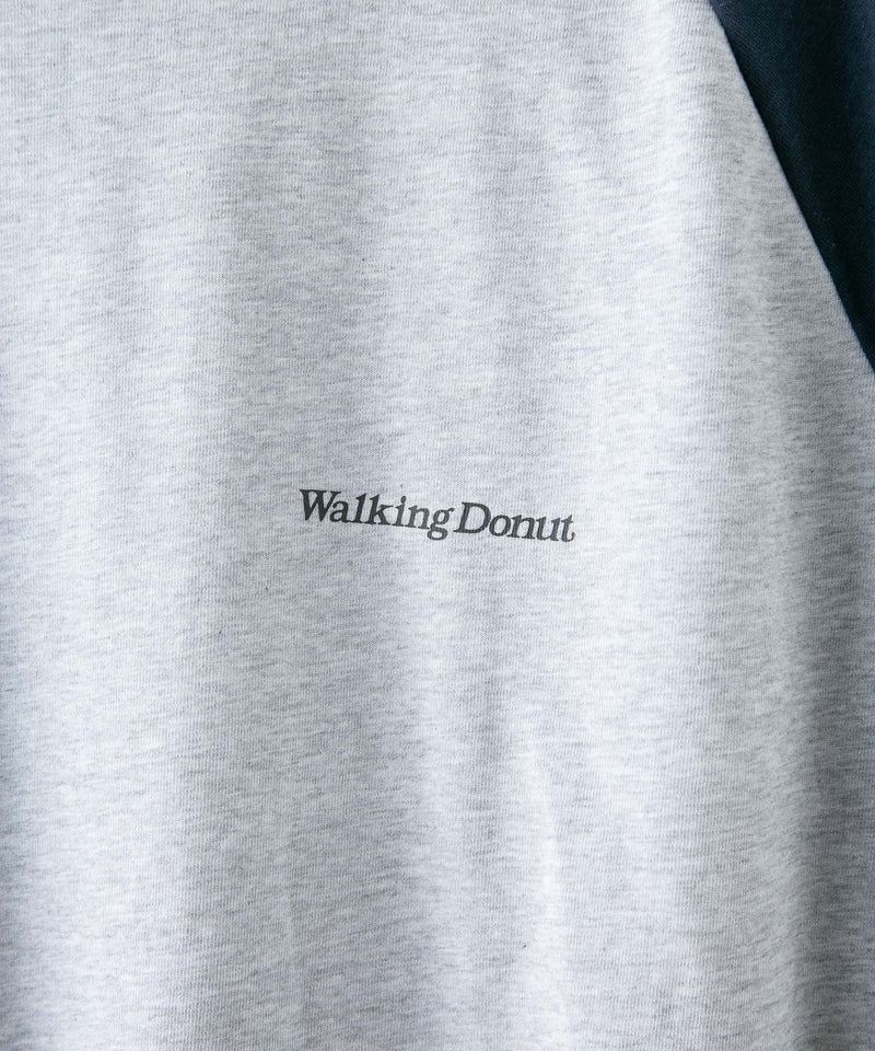【オンラインショップ限定】ラグラン ロンT シャツ WALKING DONUT  un OUTDOOR EXCHANGE アウトドアエクスチェンジ