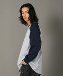 【オンラインショップ限定】ラグラン ロンT シャツ WALKING DONUT un OUTDOOR EXCHANGE アウトドアエクスチェンジ ❘ジーンズメイト公式オンラインショップ