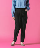 タック テーパード パンツ レディース C-FORT POINT ストレッチ 美脚 快適 伸縮 カジュアル オフィス