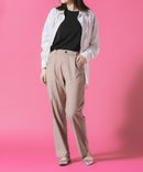 ストレート パンツ レディース C-FORT POINT 美脚 快適 伸縮 カジュアル オフィス