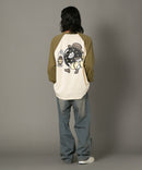 【オンラインショップ限定】ラグラン ロンT シャツ WALKING DONUT un OUTDOOR EXCHANGE アウトドアエクスチェンジ ❘ジーンズメイト公式オンラインショップ