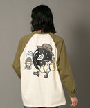 【オンラインショップ限定】ラグラン ロンT シャツ WALKING DONUT un OUTDOOR EXCHANGE アウトドアエクスチェンジ ❘ジーンズメイト公式オンラインショップ