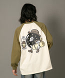 【オンラインショップ限定】ラグラン ロンT シャツ WALKING DONUT un OUTDOOR EXCHANGE アウトドアエクスチェンジ ❘ジーンズメイト公式オンラインショップ