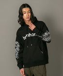 【brknhome/ブロークンホーム】袖 ボタニカル プリント プルオーバー パーカー un BRKNHOME ブロークンホーム ❘ジーンズメイト公式オンラインショップ