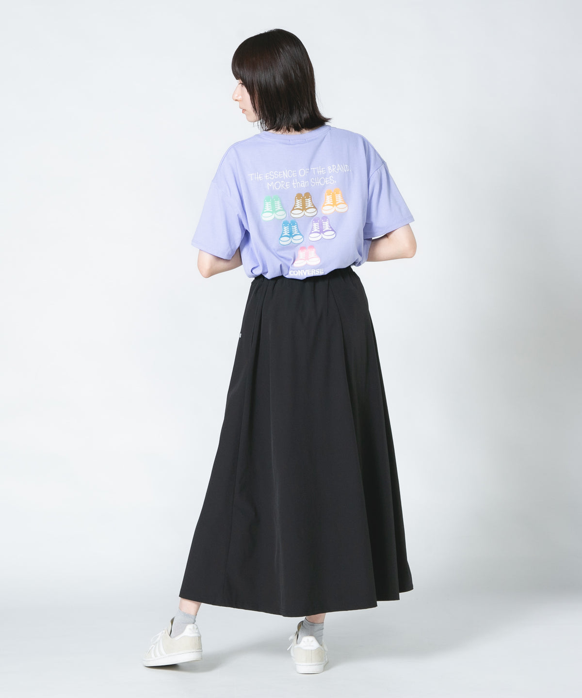 CONVERSE/コンバース】 ストレッチフレアロングスカート zo CONVERSE/コンバース】 ストレッチフレアロングスカート zo