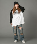 【brknhome/ブロークンホーム】グラフィック ロゴ ラグラン Tシャツ un BRKNHOME ブロークンホーム ❘ジーンズメイト公式オンラインショップ