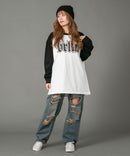 【brknhome/ブロークンホーム】グラフィック ロゴ ラグラン Tシャツ un BRKNHOME ブロークンホーム ❘ジーンズメイト公式オンラインショップ