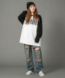 【brknhome/ブロークンホーム】グラフィック ロゴ ラグラン Tシャツ un BRKNHOME ブロークンホーム ❘ジーンズメイト公式オンラインショップ