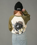 【オンラインショップ限定】ラグラン ロンT シャツ WALKING DONUT un OUTDOOR EXCHANGE アウトドアエクスチェンジ ❘ジーンズメイト公式オンラインショップ